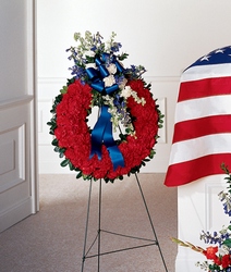 All-American Tribute Wreath from Lloyd's Florist, local florist in Louisville,KY